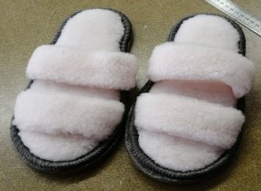 Тапочки домашние открытые на войлоке