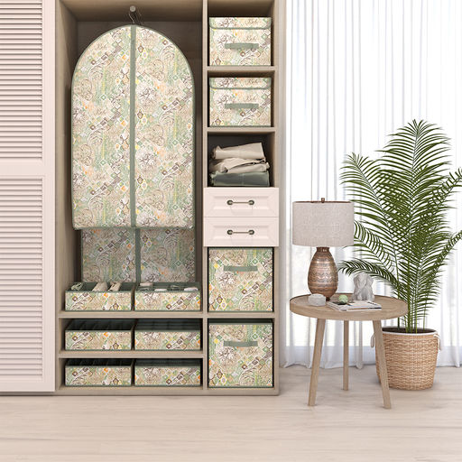 Кофр для хранения обуви со съемными перегородками, 4 секции, 70*35*15 см, BOHO, шт - Valiant фото 4