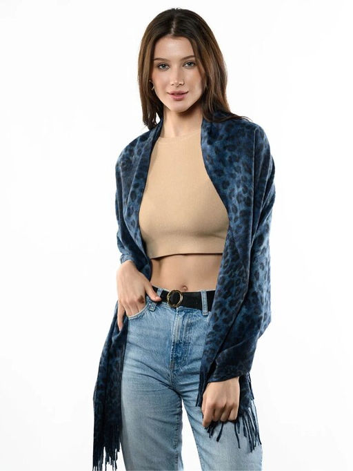 Яркий палантин с анималистичным принтом - Pretty mania фото 11