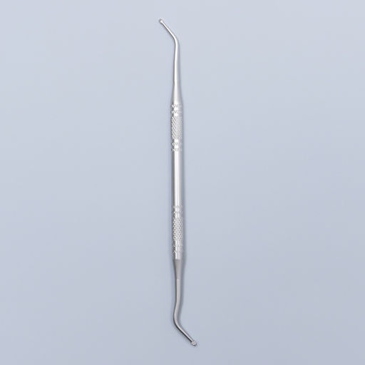 Кюретка двусторонняя, 13.5 см, цвет серебристый