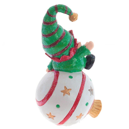 Новинка Фигурка декоративная "Гном" с подсветкой (LR44 2 шт), L10 W9 H18 см, 2в.