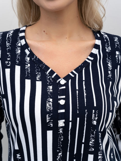 Туника хлопок 100%,синяя - Binita фото 4