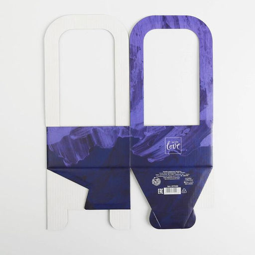 Коробка-переноска для цветов С любовью, 12 12 22 см - Дарите счастье фото 5