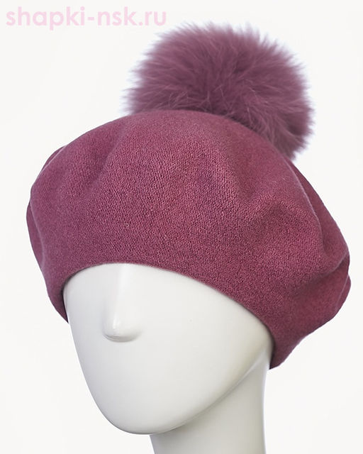 Берет фетр флис Помпон 115 Берет женский флис (58-59) - Tonak фото 6