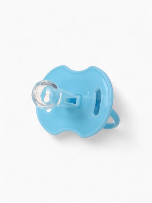 Соска-пустышка классическая, силикон, от 0 мес., с колпачком, голубая