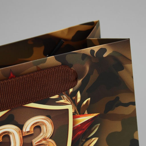 Цена за 2 шт. Пакет подарочный ламинированный, упаковка, С 23 февраля, S 15?12?5.5 см