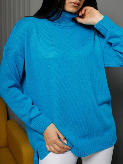 Водолазка удлиненная w-02-037 с шерстью 20% - Esenia фото 22