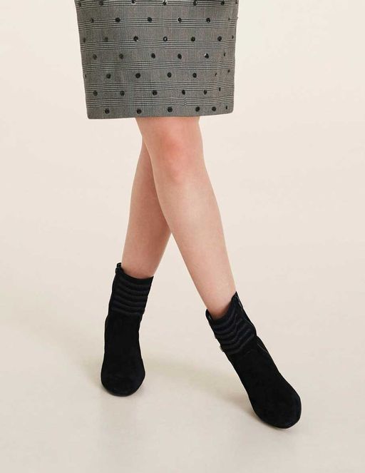 Замшевые полусапожки GABOR, черные  фото 8