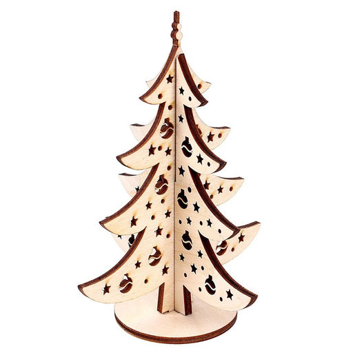 Цена за 2 шт. Модель из дерева «Ёлка сборная №7»