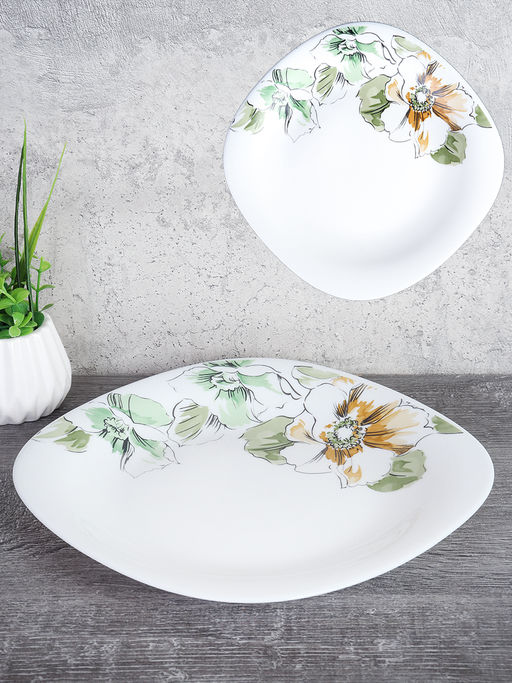 Тарелка квадратная 200 мм / 19/8957595/XN (7364) Графические цветы - ГалеонТрейд фото 2
