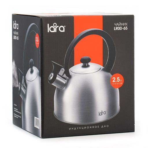 Чайник LARA (матовый) 2.5л, индукционное капсулированное дно, нейлоновая ручка (LR00-65)  фото 5