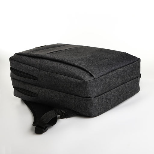 Рюкзак городской на молнии, 2 кармана, с USB, цвет чёрный - Simaland фото 3