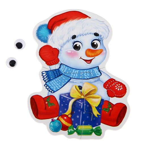 Макси-пазлы с глазками Помощники Дедушки Мороза - Puzzle time фото 5