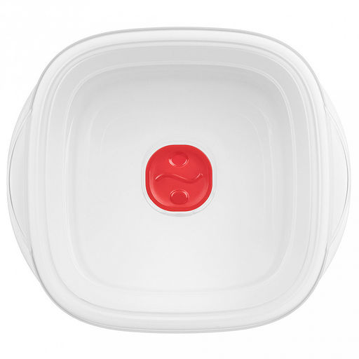 Контейнер для продуктов пластмассовый Bergamo 1,6л, 19,3х16,9х9,5см, с клапаном, полипропилен, белый, подходит для СВЧ (Россия) - Домашняя мода фото 2