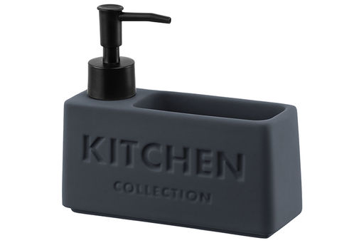 Диспенсер для моющего средства 420 мл, 16.5*5,5*14.5 см, KITCHEN, графит - Elan gallery фото 4