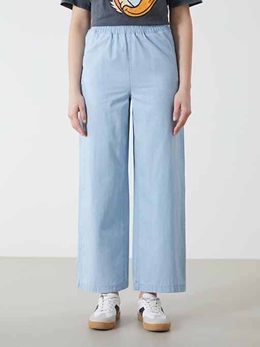 Wideleg Kad?n Jean Pantolon