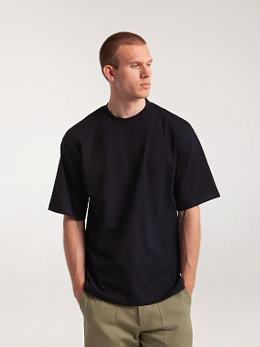 Футболка ЗАПОРОЖЕЦ Blank oversize DEEP BLACK  фото 5