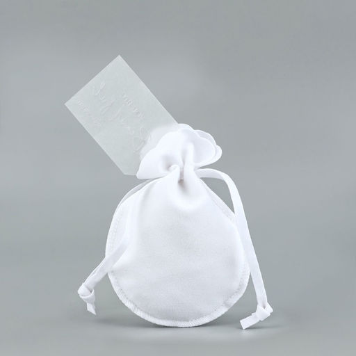 Цена за 5 шт. Мешочек подарочный замшевый Ты прекрасна, тиснение, 9?12 см  1.5 см