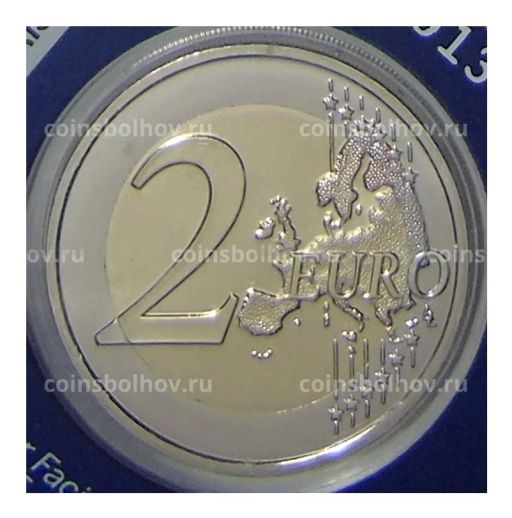 2 евро 2021 года Франция  XXXIII летние Олимпийские игры, Париж 2024 (в синем блистере)