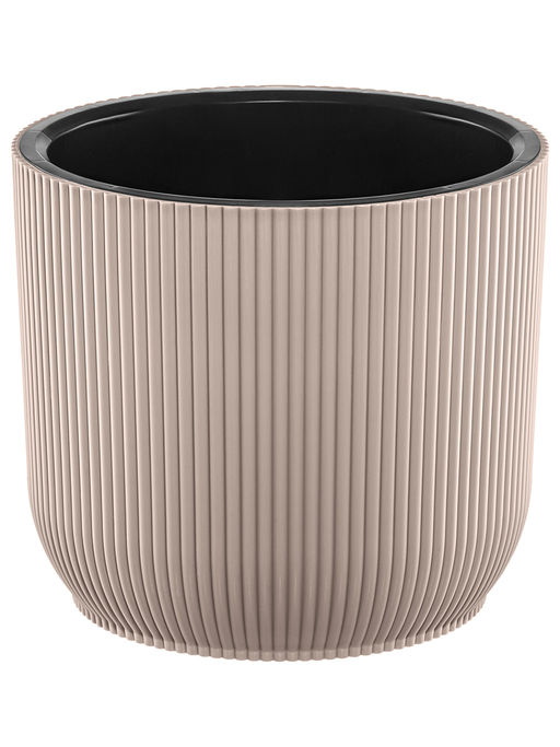 Кашпо 8,5 л 26*26*23 см "Линея" темно-бежевый (модель 659)