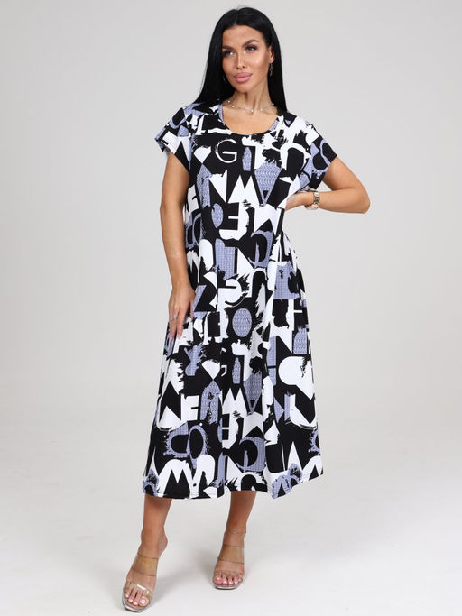 МАРТА ПЛАТЬЕ ЖЕНСКОЕ (Голубой) - А-дина фото 2