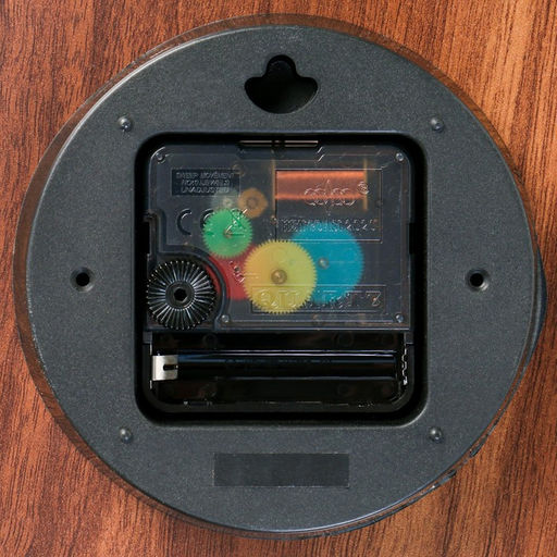 Часы настенные классические, светящиеся, d=30 см, дерево