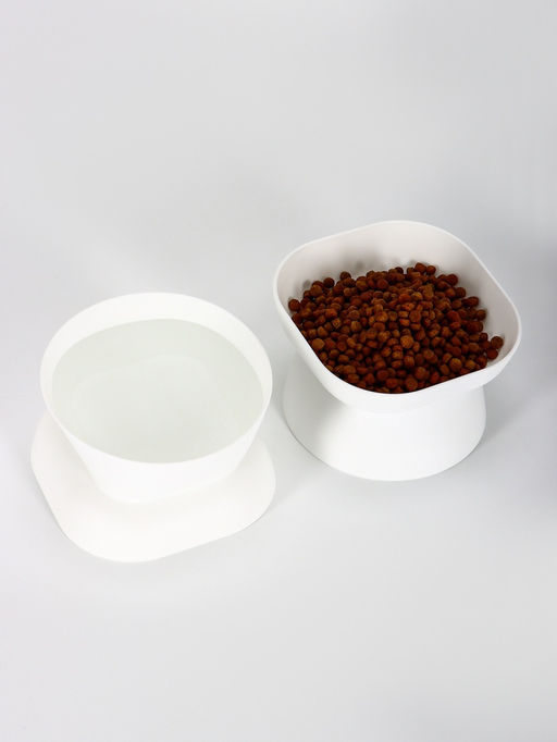 Миска для животных КУБ 0.2 л, Soft-touch, белый - Simaland фото 5
