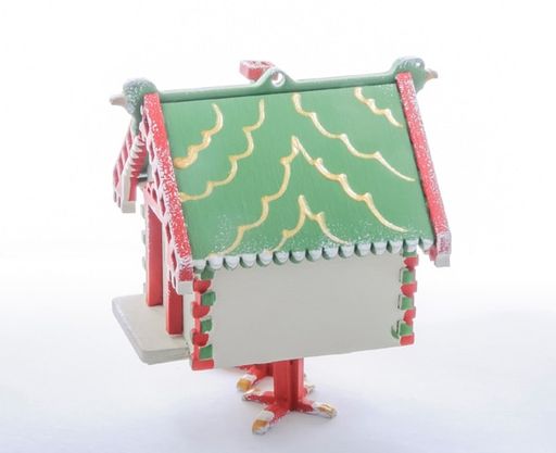 Новогоднее украшение интерьера: Избушка на курьих ножках 1013 Green - Idh фото 2