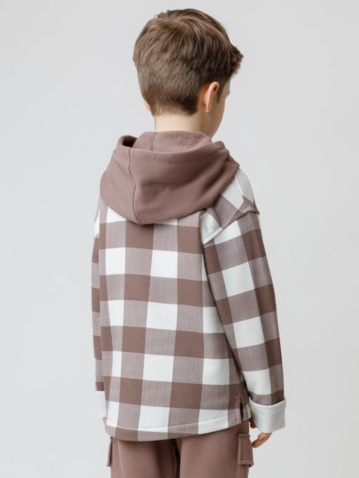 Рубашка для мальчика Crockid КР 302196 молочный из хлопка фото 2