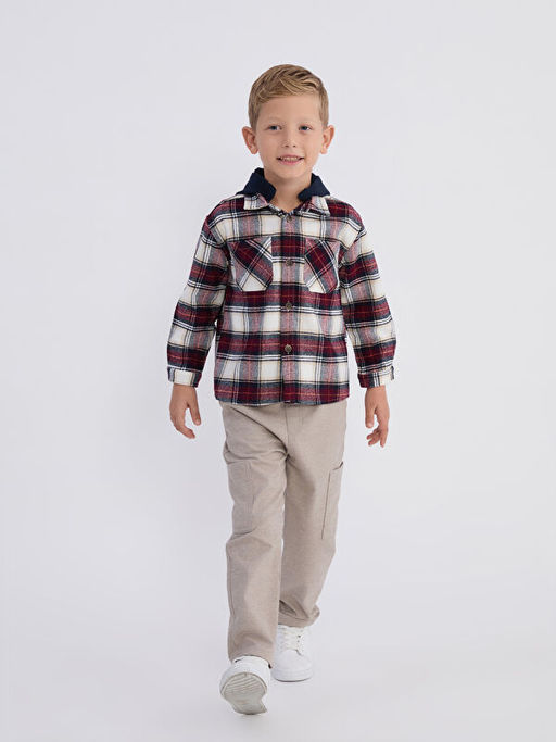 Kap??onlu Ekose Erkek ?ocuk G?mlek