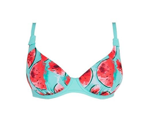 -71% БЮСТГАЛЬТЕР КУПАЛЬНЫ Milavitsa 470122/661 комбинированный бирюзовый  фото 2