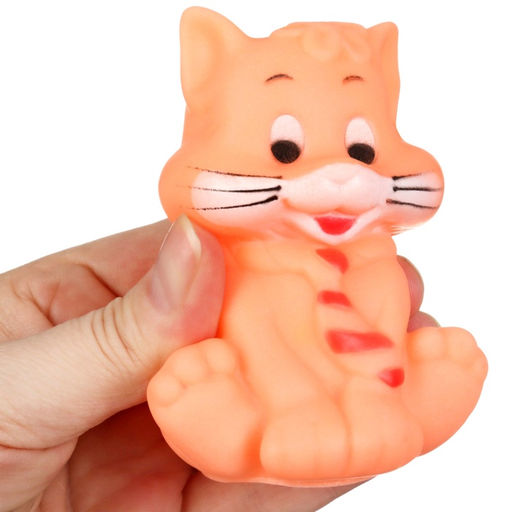 Резиновая игрушка для ванны «Котик», с пищалкой, 1 шт., МИКС