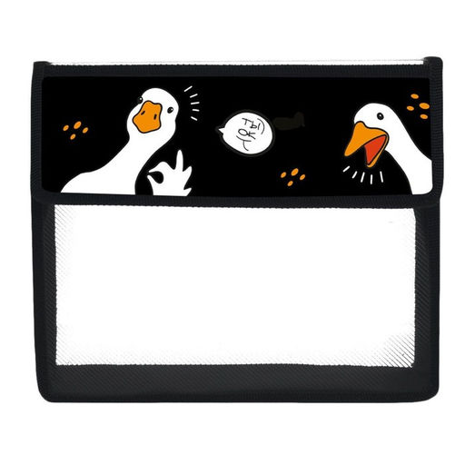 Папка для тетрадей, А5, пластиковая, 23×19×5 см «Гуси»