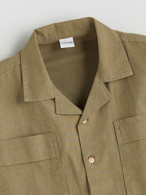 Keten Kar???ml? Erkek ?ocuk G?mlek