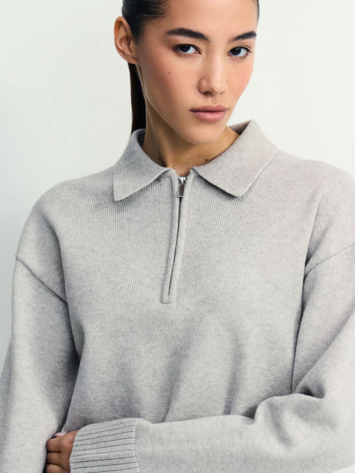 Джемпер поло с молнией / Zarina