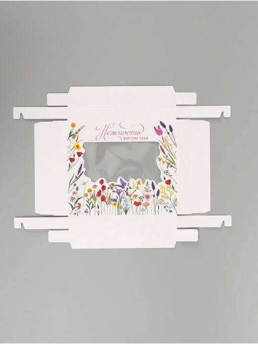 Цена за 2 шт. Коробка подарочная Нежность, тиснение, 23.5?20.5?5.5 см