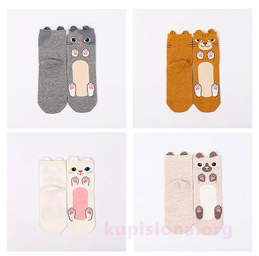 Носки Cute cat paws - Купи слона фото 3