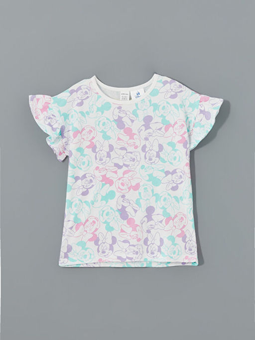 Minnie Mouse Bask?l? K?z Bebek Ti??rt ve Tayt 2li