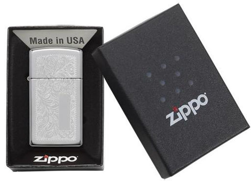Зажигалка IPPO узкая Венецианская | Slim® Venetian® ZIPPO 1652  фото 5
