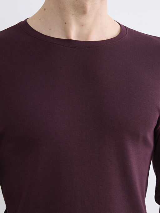 Bisiklet Yaka Uzun Kollu Erkek Ti??rt