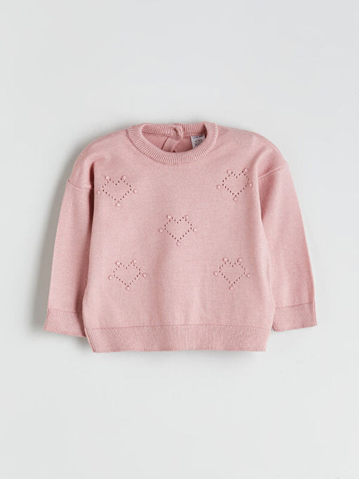 Bisiklet Yaka K?z Bebek Triko Kazak ve Tayt 2li Tak?m