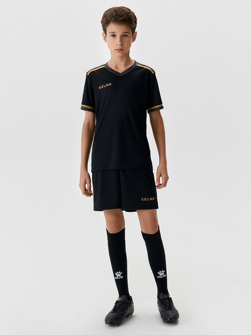 Детская футбольная форма KELME Childrens Short-sleeved Football Uniform Set Black