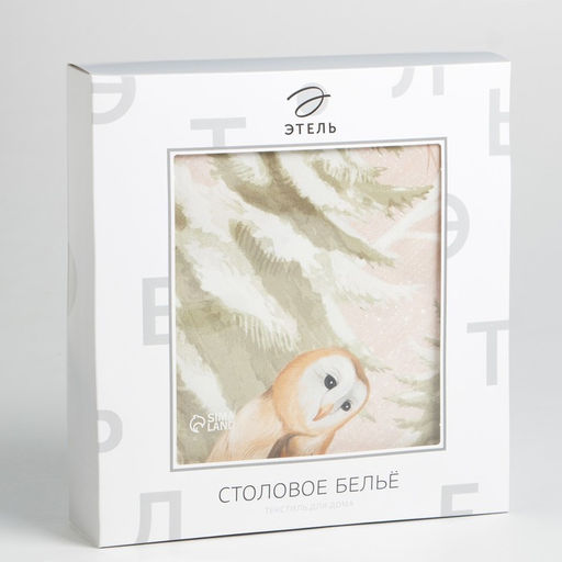 Скатерть новогодняя Этель Christmas forest, 150?220 3 см с ГМВО, 100% хлопок, 190 г/м?