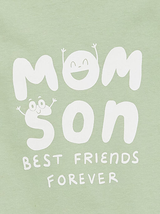 Bisiklet Yaka Bask?l? Erkek Bebek Ti??rt - Waikiki фото 3