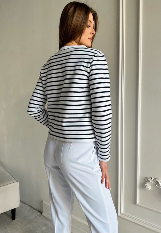 Джемпер AURA 2094-176 черно/белый