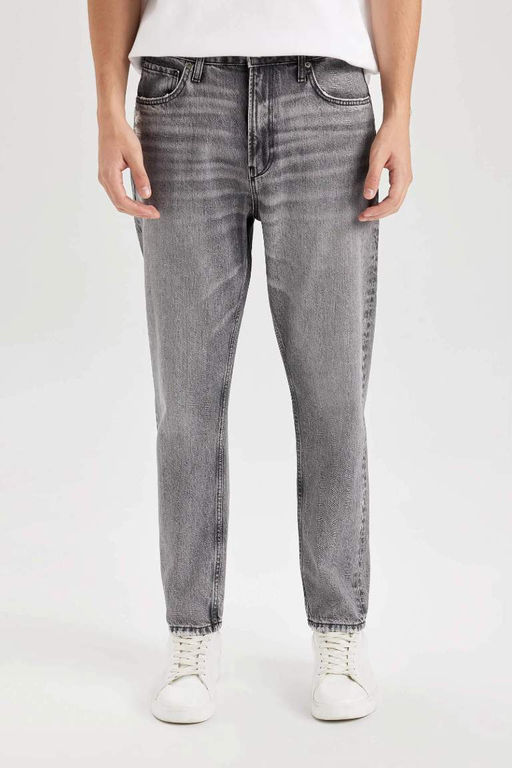 90s Slim Fit Dar Kal?p Yuksek Bel Dar Paca Jean Pantolon - Defacto фото 2