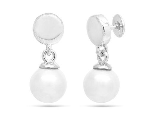 Серьги из серебра жемчуг swarovski, С1840