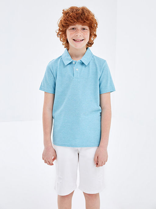 Polo Yaka Basic K?sa Kollu Erkek ?ocuk Ti??rt