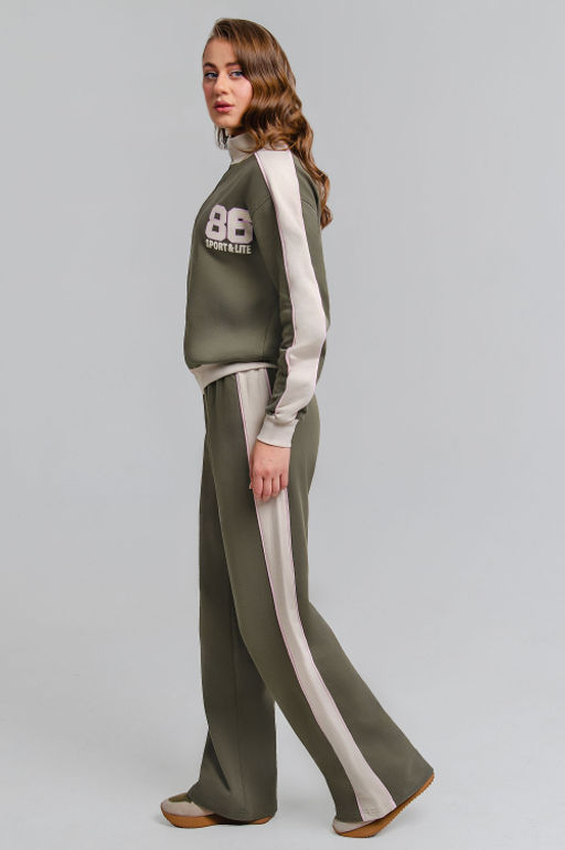 Арт. 2537 Костюм женский с брюками 44-50 (4 шт) Цвет:хаки - Калинка фото 13