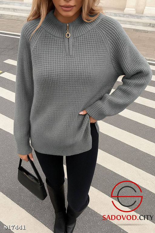 Свитер женский на полузамке - Bruno фото 3